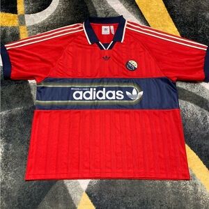 Adidas Vintage Soccer Jersey Polo